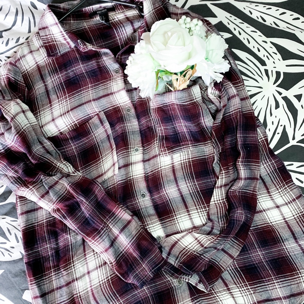 Red and blue flannel